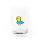 FROG FISH SHOPのことりのチロちゃん〜ドット絵〜 Water Glass :front