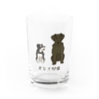 いぬころ｜変な犬図鑑のNo.145 ジャイアントパピーヌ[1] 変な犬図鑑 Water Glass :front