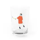 マキノノマの手をひくTシャツワンピ Water Glass :front