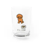 いぬころ｜変な犬図鑑のNo.185 カリカリノコシーヌ[2] 変な犬図鑑 Water Glass :front