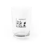 すぺ's shopのまつげを増量した猫 Water Glass :front