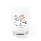 rina_suzuriの【お正月グッズ】もふもふシマエナガとウサギ　コップ Water Glass :front