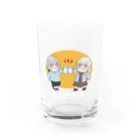 鳥のグッズショップのとりとはる乾杯グラス Water Glass :front