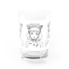 mikyacraft MIKA💓🌟赤い心臓のおしゃれさん Water Glass :front