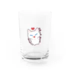 野良猫みーくんのどこでもほめほめみーくん Water Glass :front