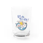 ねこ×はんのビールだいすき！(大） Water Glass :front