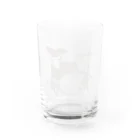 ロジローのドラム(ネコ)白 Water Glass :front