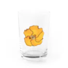 rukappleのオレンジハイビスカス　Orange Hibiscus Water Glass :front