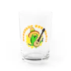 えるポピ・ハッピー・グッズショップの陽キャのキビタイボウシインコ Water Glass :front