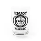 airchのenjoy music Water Glass :front