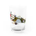 SKULL-2のノーズアートを描くすろくま。戦闘機P-40、SKULL Water Glass :front