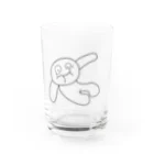 青い人の店のブクブク君 Water Glass :front