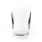 そのへんの黒猫の黒猫前後 Water Glass :front