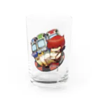 テクノポリスデザインのゲーセン猫（GAMECENTER TECNOPOLIS Ver.） Water Glass :front