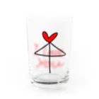 handmade asyouareの相合い傘 Water Glass :front