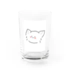 シンプル＆可愛いのゆるふわにゃんこ Water Glass :front