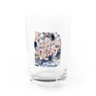 ym_dot_の夜桜 Water Glass :front