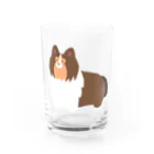 Kotetsu diary(SUZURI店)のゆるゆるシェルティ Water Glass :front