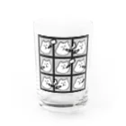 osaraba_chameropiの喫煙くまちゃん愛好会 Water Glass :front