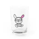 @木工室長のもっこーうさぎ Water Glass :front