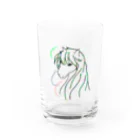 greetenの馬　カラフルラインアート　 Water Glass :front