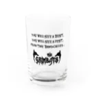 GRIMWORKSのTHE GRIMBATS logo-1 EX Black Water Glass :front