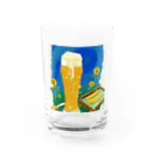 Rex Fitnessのビール（ゴッホ風） Water Glass :front