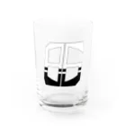 hamuevoの86白×クロ Water Glass :front