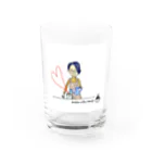 ..EMMAの珈琲の店もっく×EMMAコラボアイテム Water Glass :front