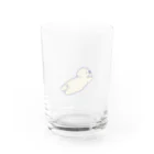 みにゆん　ねこのRunning puppy Water Glass :front