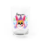 玉子丸の部屋の魔法のピンクうさぎ Water Glass :front