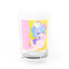 あんどうめめのおみせの応援チアガール Water Glass :front