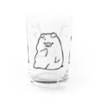 前髪ぱっつん◆SUZURI店の3匹の豚 Water Glass :front