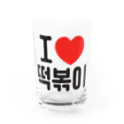 한글팝-ハングルポップ-HANGEUL POP-の떡볶이-トッポギ- Water Glass :front