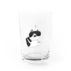 お髭ちゃんのおみせ。のハテナ猫ちゃん Water Glass :front