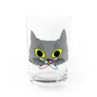 Ku’s family catのMUGI 猫 x Dragonfly Water Glass :front