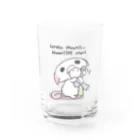 itsuto-こねこしょうしょうめんへらの「いってらっしゃい」 Water Glass :front