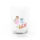 缶詰めmarketの3匹の愛猫達 Water Glass :front