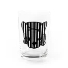 みつまめこshopのストライプ犬 Water Glass :front