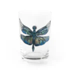 アクリルガッシュの奴隷のチョウトンボ Water Glass :front