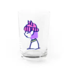 szHzs 'のネコ耳さん/ピンクニット帽 Water Glass :front