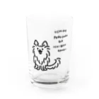 TOMOS-dogのえがおでみあげる犬 Water Glass :front