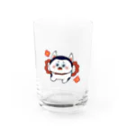 天晴花衣のいぬはりこくん(わっ) Water Glass :front