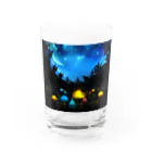 小田島灯の夜のキャンプフィールド Water Glass :front