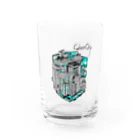 羽根の生えたてるてるのcybercity Water Glass :front