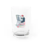 モナカの時間も忘れて Water Glass :front