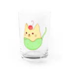 ぽっぽコーンのソーダにゃん Water Glass :front