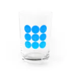 睡魔バクの空とネコ Water Glass :front