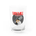 ari designの野球Bear2(凶悪顔クマシリーズ) Water Glass :front