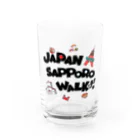 JAPAN SAPPORO WALKのJAPAN SAPPORO WALK ロゴ グッズ Water Glass :front